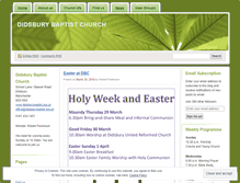 Tablet Screenshot of didsburybaptist.org.uk